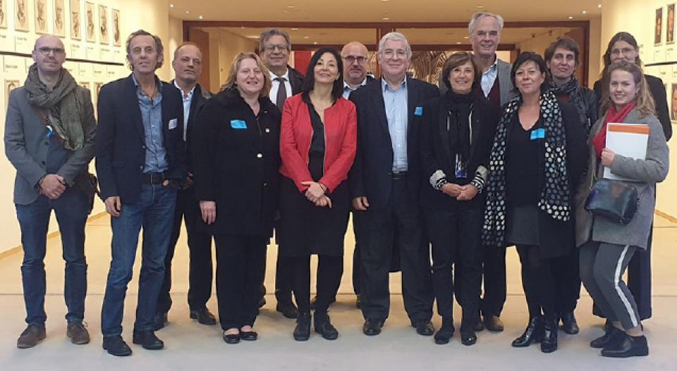 Délégation du Mouvement Scop à Bruxelles Visite du Parlement européen CG Scop, le 5 novembre 2019